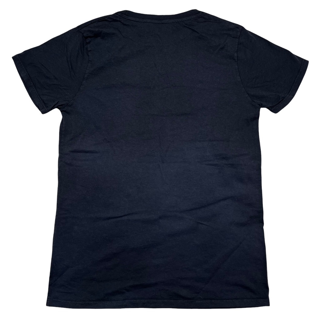 No Curfew New York Skyline Crewneck Graphic Short Sleeve Tee Shirt in Black Sz S - Picture 2 of 5